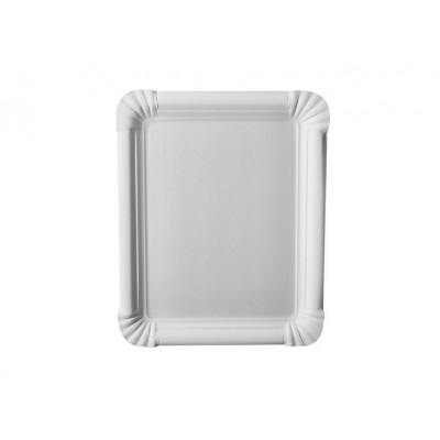 Plates Paper pure square 16 5 cm x 20 cm white