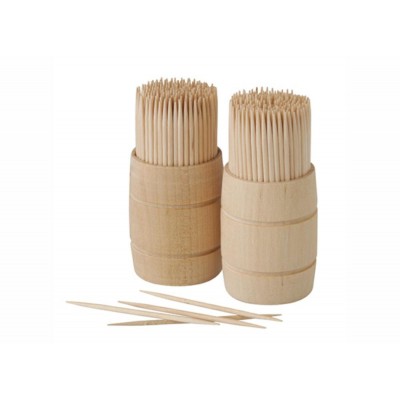 Toothpicks wood pure round 6 8 cm in wooden di