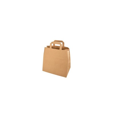 Carrier bags paper 25 cm x 26 cm x 17 cm brown