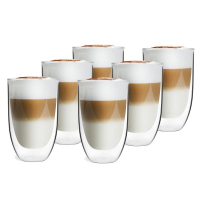 Szklanki termiczne 350 ml do latte SENSO 5455 6 sztuk Vialli Design