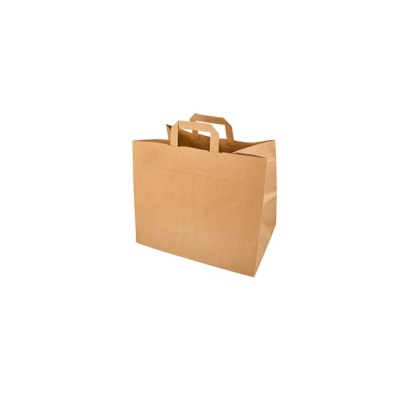 Carrier bags paper 27 cm x 32 cm x 17 cm brown