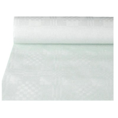 Paper tablecloth with damast embossing 10 m x 