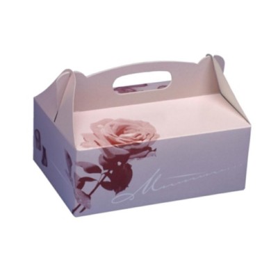 Cake boxes with handle square 16 cm x 10 cm x 