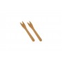 Snack forks wood pure 12 1 cm 82557